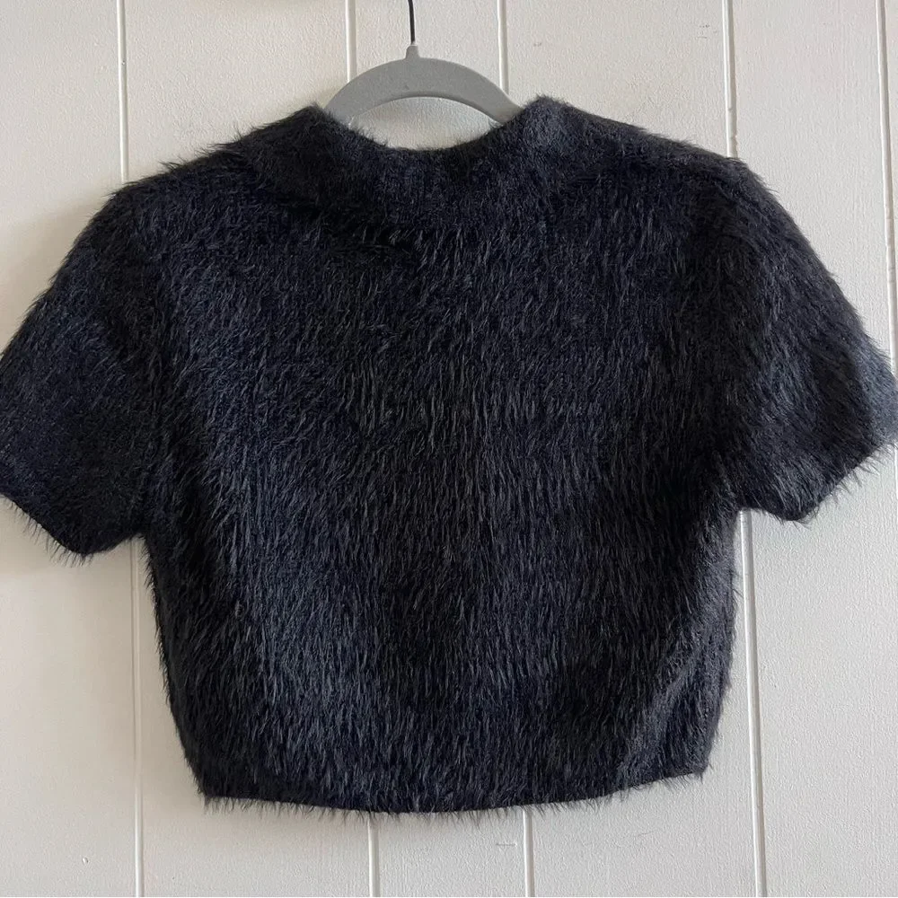 House Of Harlow 1960 Fuzzy Knit Sweater Skirt Set Small